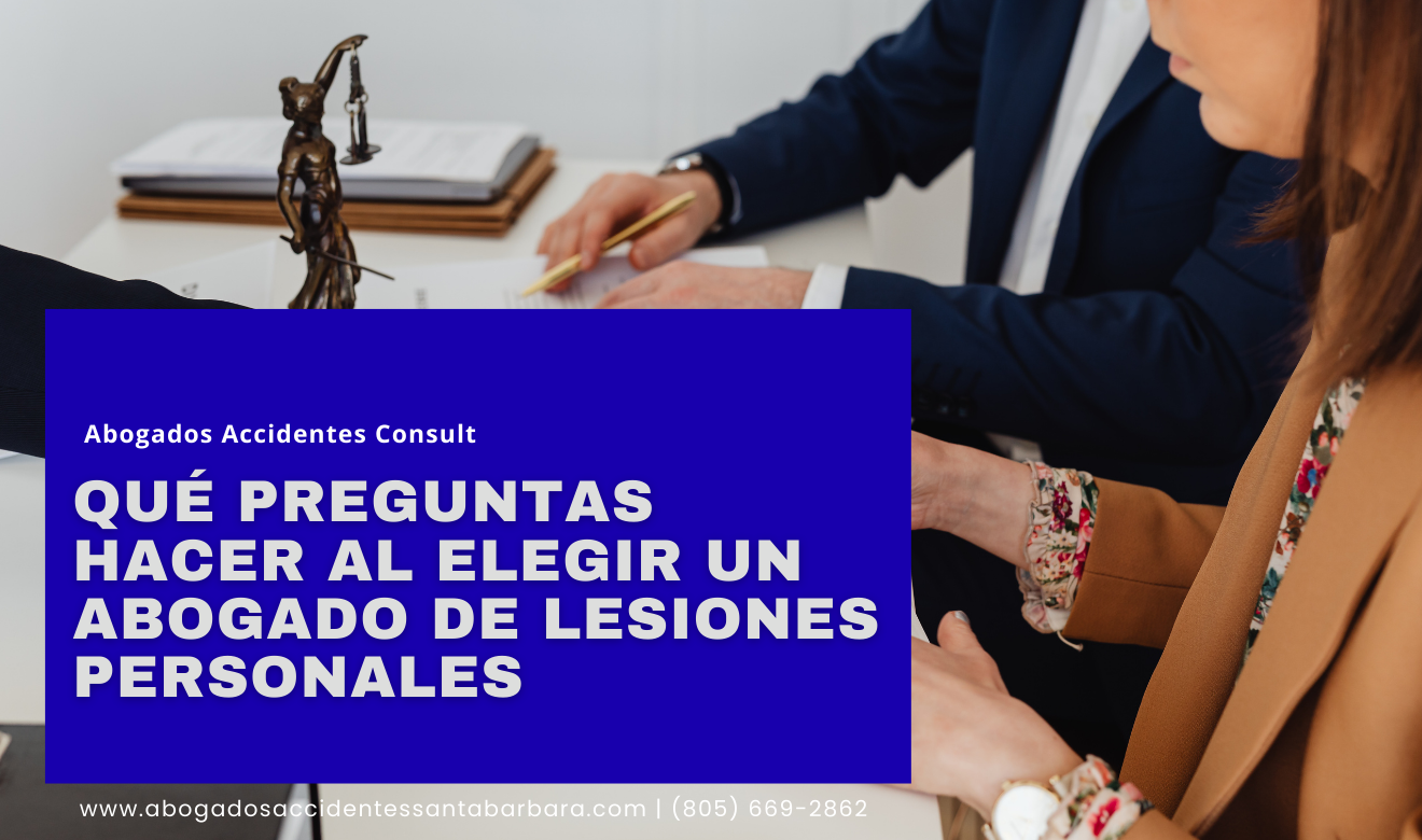 cómo elegir abogado de lesiones personales