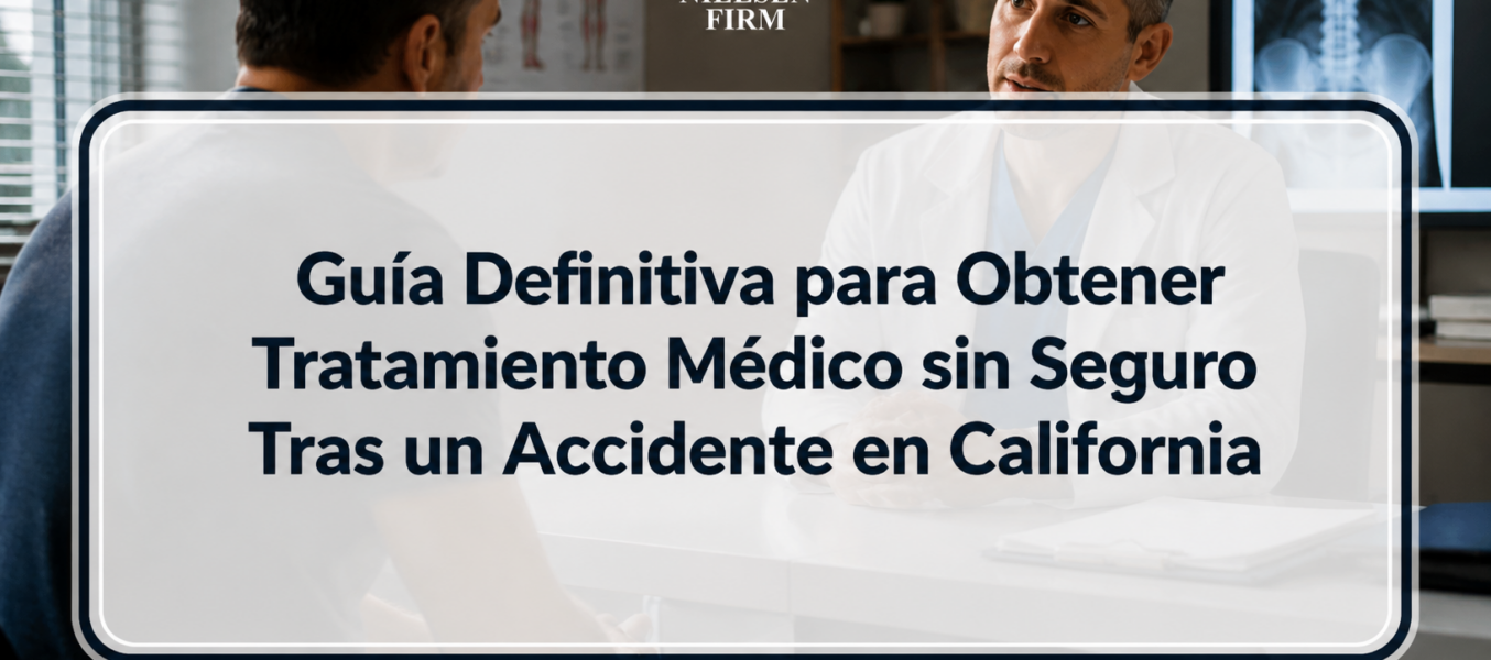 Guía Definitiva para Obtener Tratamiento Médico sin Seguro Tras un Accidente en California